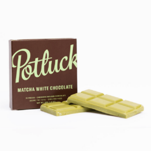 Potluck – Infused Chocolate – Matcha White Chocolate – 300mg THC | Kootenay Botanicals Canada