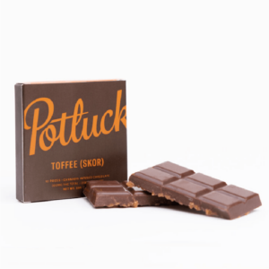 Potluck – Infused Chocolate – Toffee (Skor) – 300mg THC | Kootenay Botanicals Canada