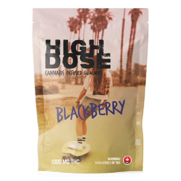 High Dose – cannabis Infused Gummies – Blackberry – 1000mg/1500mg | Kootenay Botanicals Canada