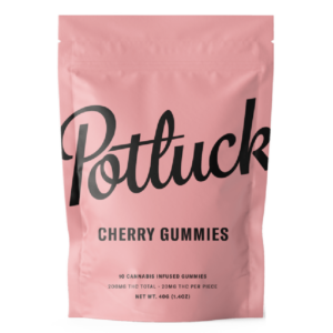 Potluck Extracts – Cherry Gummies – 200mg THC | Kootenay Botanicals Canada