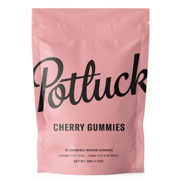 Potluck Extracts – Cherry Gummies – 200mg THC | Kootenay Botanicals Canada