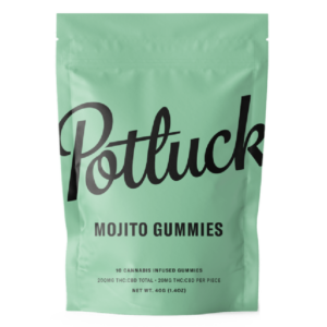Potluck Extracts – Mojito Gummies (1:1) – 100mg THC / 100mg CBD | Kootenay Botanicals Canada