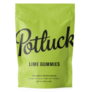 Potluck Extracts – Lime Gummies (CBD) – 200mg | Kootenay Botanicals Canada