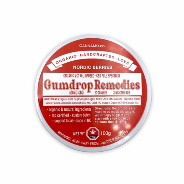Gumdrop Remedies – Nordic Berries – 500mg CBD | Kootenay Botanicals Canada