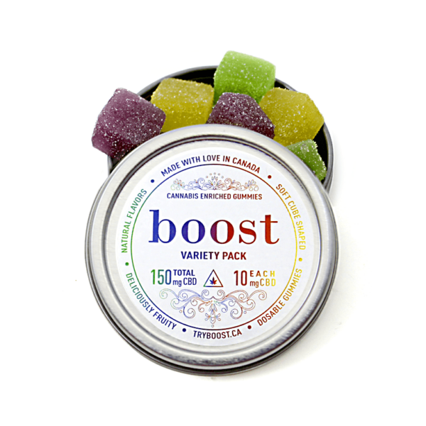 Boost – CBD Variety Pack Gummies – 150mg | Kootenay Botanicals Canada