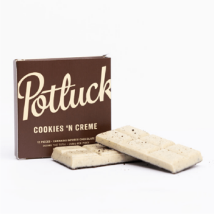 Potluck – Infused Chocolate – Cookies & Cream – 300mg THC | Kootenay Botanicals Canada