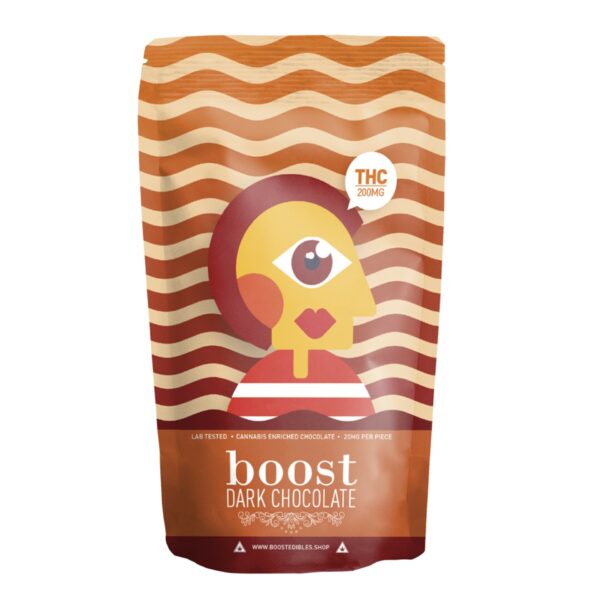 Boost – THC Dark Chocolate Bars – 200mg | Kootenay Botanicals Canada