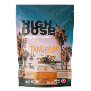 High Dose – cannabis Infused Gummies – Tangerine – 1000mg/1500mg | Kootenay Botanicals Canada