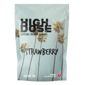 High Dose – cannabis Infused Gummies – Strawberry – 500mg/1000mg | Kootenay Botanicals Canada