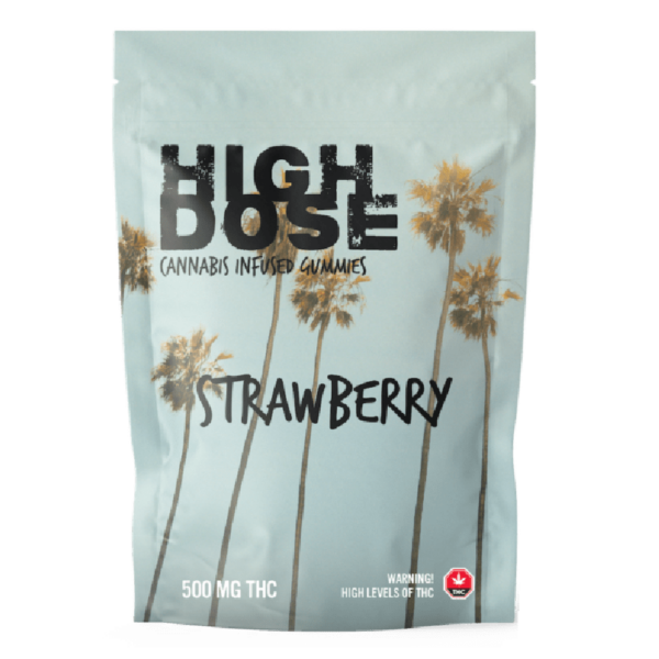 High Dose – cannabis Infused Gummies – Strawberry – 500mg/1000mg | Kootenay Botanicals Canada