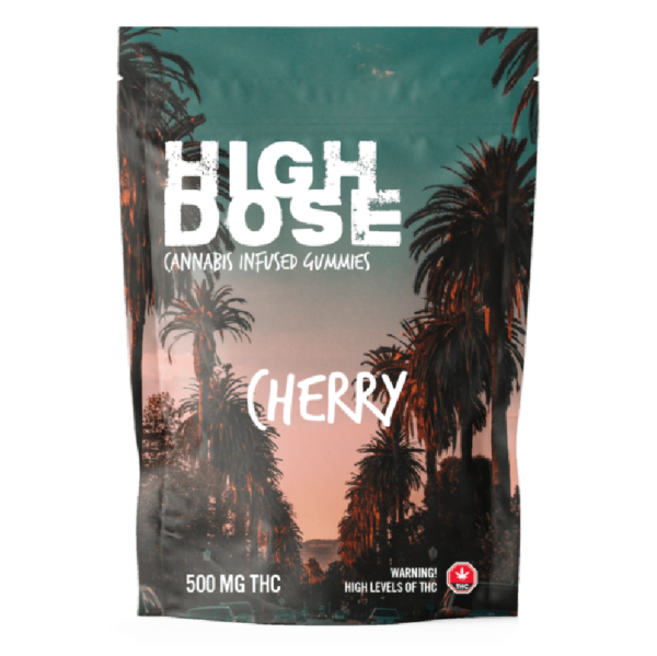 High Dose – cannabis Infused Gummies – Cherry – 500mg/1000mg | Kootenay Botanicals Canada