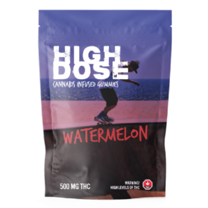 High Dose – cannabis Infused Gummies – Watermelon – 500mg/1000mg | Kootenay Botanicals Canada