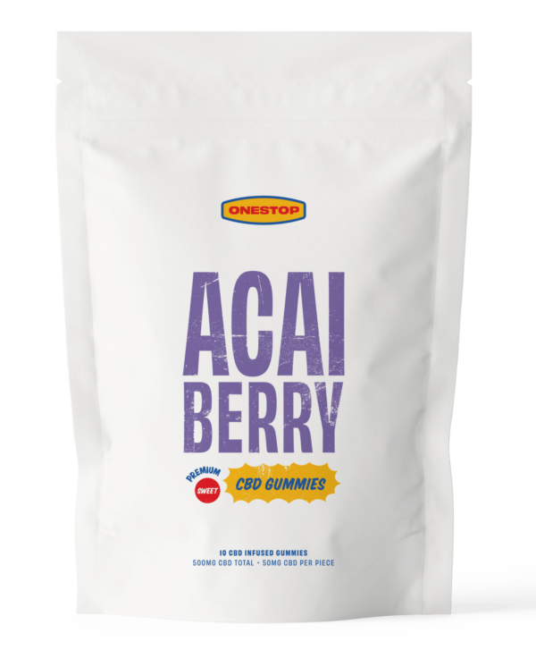 OneStop – Açai Berry CBD Gummies 500mg | Kootenay Botanicals Canada