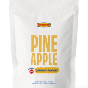 OneStop – Sour Pineapple THC Gummies 500mg | Kootenay Botanicals Canada