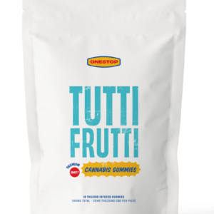 OneStop – Tutti Frutti 1:1 Gummies – 250mg THC / 250mg CBD | Kootenay Botanicals Canada