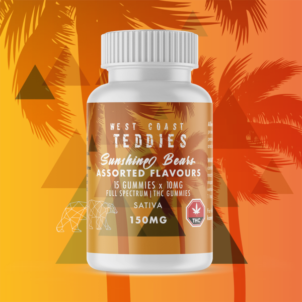 West Coast Teddies – Sunshine Bears – Sativa (150mg) | Kootenay Botanicals Canada