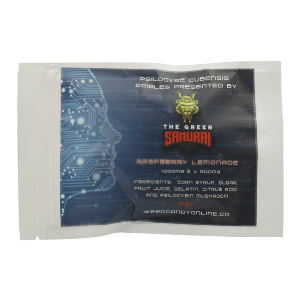 The Green Samurai – Shroom Gummies – Raspberry Lemonade – 1g | Kootenay Botanicals Canada