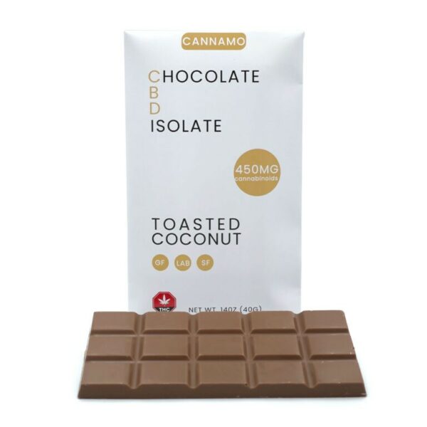 Cannamo – CBD Chocolate Isolate – 450mg – Toasted Coconut | Kootenay Botanicals Canada