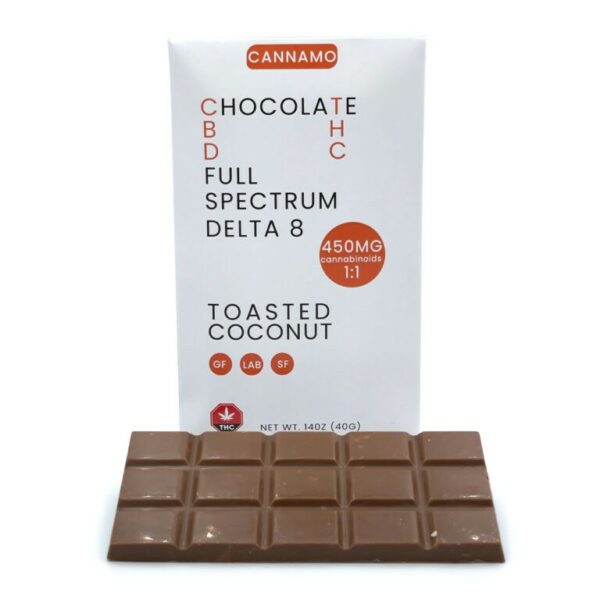 Cannamo – Full Spectrum CBD 1:1 Delta 8 Chocolate – 450mg | Kootenay Botanicals Canada