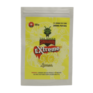 Green Samurai Extreme – Lemon Gummy – 300mg THC | Kootenay Botanicals Canada
