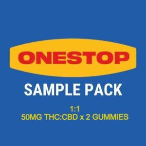Onestop – Sample Pack – 1:1 – (50mg CBD:THC x 2 Gummies) | Kootenay Botanicals Canada